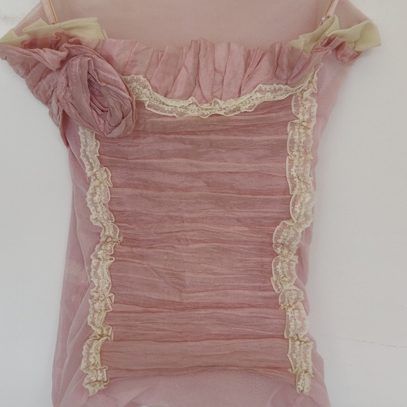 UCB Wool Sweater + Lovely Pink Rose Italian Top - Picture 5 of 8